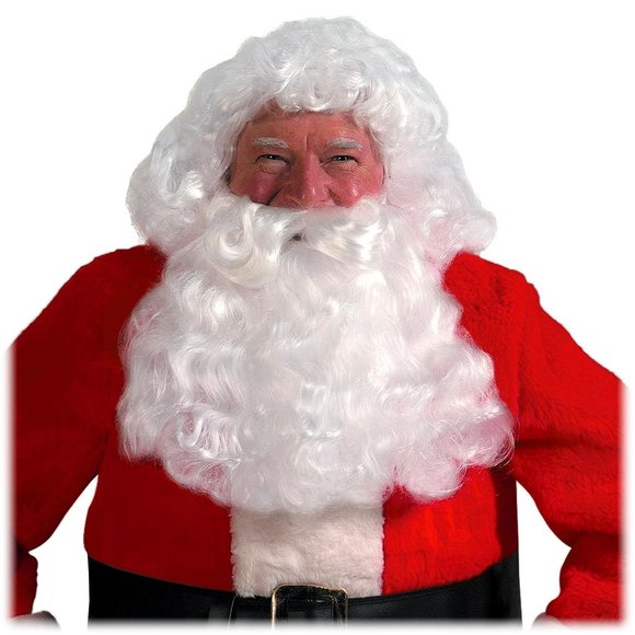 SANTA WIG  & Beard Halco Deluxe Set  #45 - Picture 1 of 4